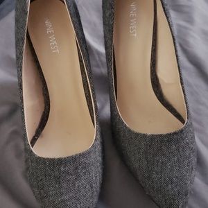 Nine West tweed heels